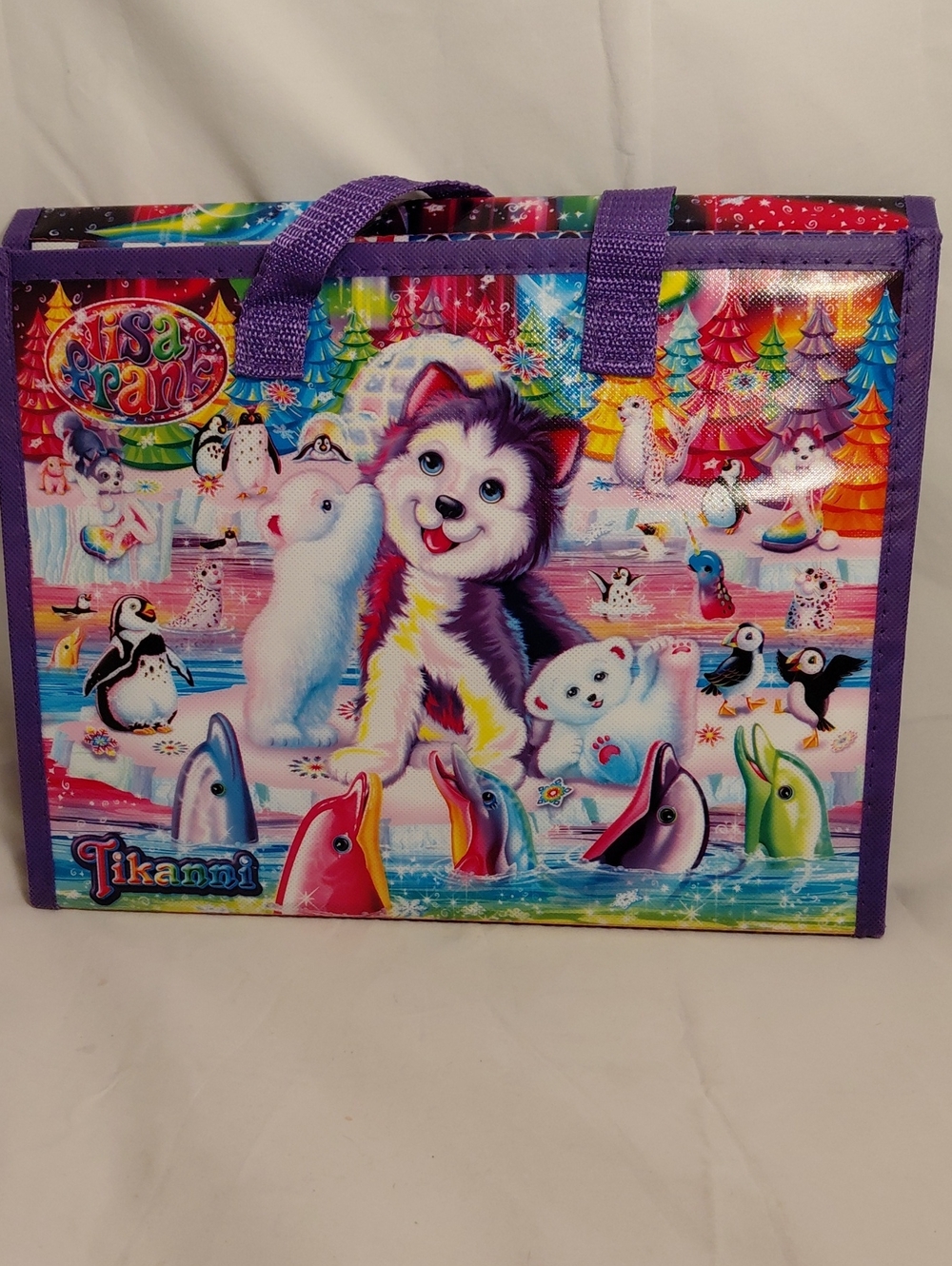 Lisa Frank Art Case Tikanni Trifold Portfolio With Cryons And 1 Maker 10 x 13